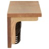 Porte-manteau 90x16x16 cm Bois de chêne massif 