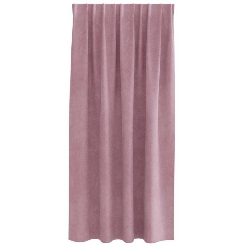 Rideaux occultants avec bande supérieure 2 pcs Velours rose foncé 