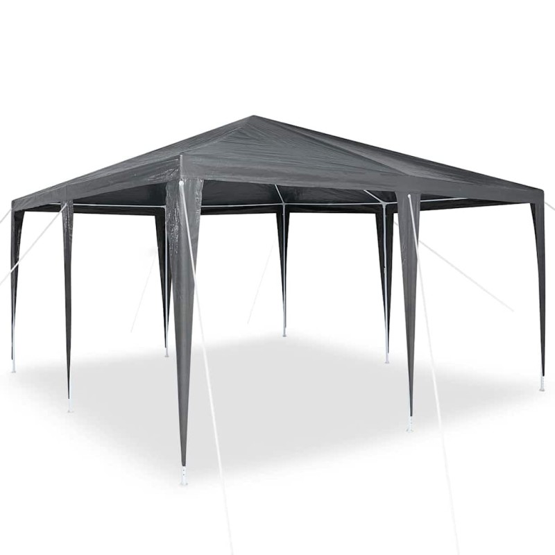 Tente de fête anthracite 4x4 m PE 