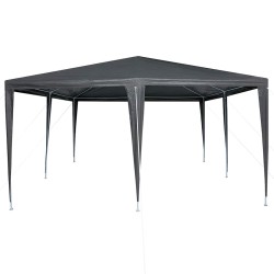 Tente de fête anthracite 4x4 m PE 