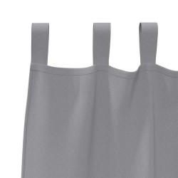 Rideaux 2 pcs Gris clair 245 x 140 cm Polyester 
