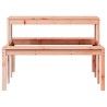 Table de pique-nique 110x134x75 cm bois massif de douglas 