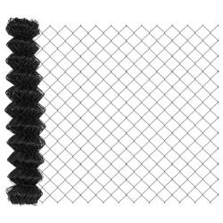 Jeu de Poteaux de Clôture Argent 10 x 0.8 m Acier galvanisé 
