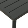 Table basse de jardin anthracite 110x55x35 cm acier 