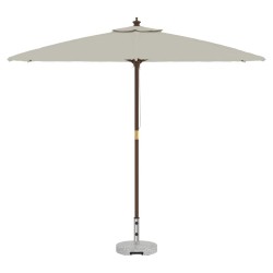 Base de parasol ronde sur roulettes en granit gris de 29 kg avec poignée. 