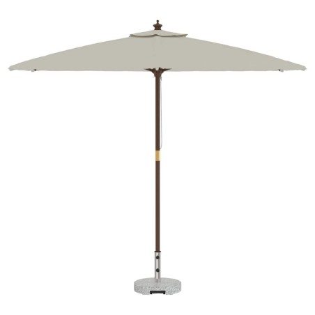 Base de parasol ronde sur roulettes en granit gris de 29 kg avec poignée. 