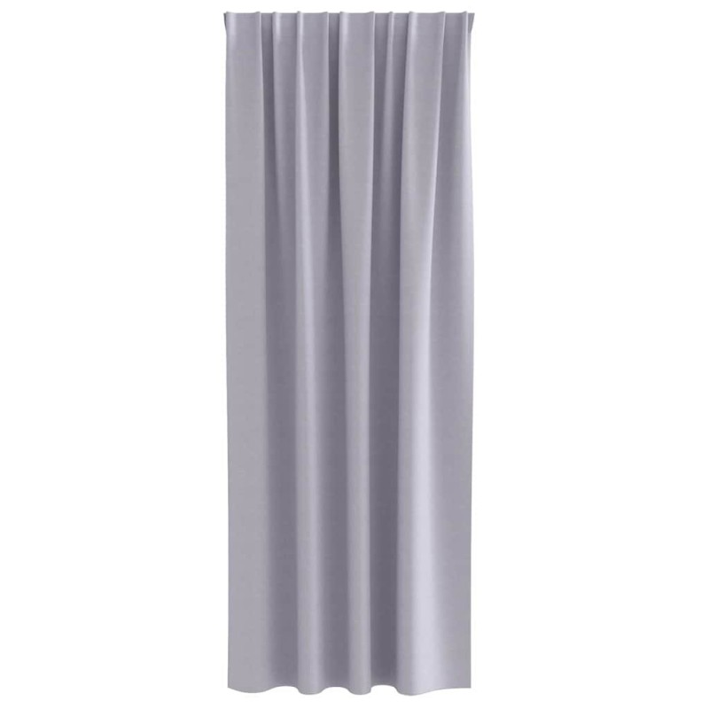Rideaux 2 pcs Gris métallique 260 x 140 cm Polyester 