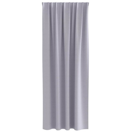 Rideaux 2 pcs Gris métallique 260 x 140 cm Polyester 