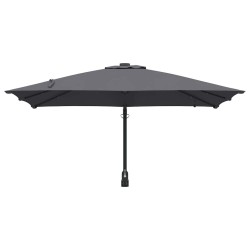 Parasol de jardin Anthracite 248.5 x 247.5 x 160 cm tissu 