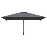Parasol de jardin Anthracite 248.5 x 247.5 x 160 cm tissu 