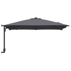 Parasol de jardin Anthracite 248.5 x 247.5 x 160 cm tissu 
