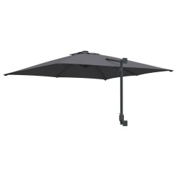 Parasol de jardin Anthracite 248.5 x 247.5 x 160 cm tissu 