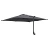 Parasol de jardin Anthracite 248.5 x 247.5 x 160 cm tissu 
