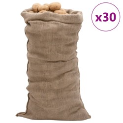 Sacs en jute 30 pcs 65x135 cm 100 % jute 220 g/m² 