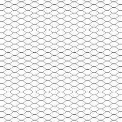 Clôture hexagonale Gris 1.4 x 10 m Acier 