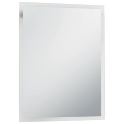 Miroir mural à LED pour salle de bains 50x60 cm 