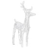 Décoration de Noël Rennes et traîneau 160 LED 130 cm Acrylique 