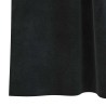Rideaux opaques avec des boucles, 2 pièces en velours noir 