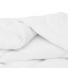 Couette avec oreiller 2 pcs Blanc 140 x 220 cm Microfibre 