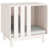 Niche pour chien Blanc 60x45x57 cm Bois de pin massif 