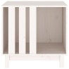 Niche pour chien Blanc 60x45x57 cm Bois de pin massif 