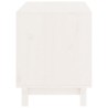 Niche pour chien Blanc 60x45x57 cm Bois de pin massif 