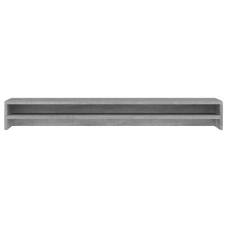 Support de moniteur Sonoma gris 100x24x13 cm Bois d'ingénierie 