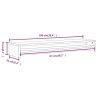 Support de moniteur Sonoma gris 100x24x13 cm Bois d'ingénierie 