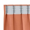 Rideaux 2 pcs Couleur terre cuite 260 x 140 cm Polyester 