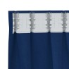 Rideaux 2 pcs Bleu foncé 260 x 140 cm Polyester 