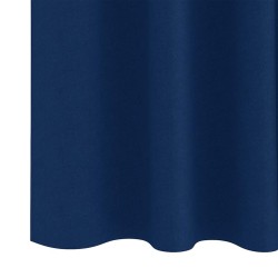 Rideaux 2 pcs Bleu foncé 260 x 140 cm Polyester 