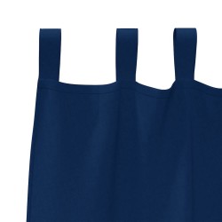 Rideaux 2 pcs Bleu foncé 245 x 140 cm Polyester 