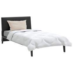 Couette avec oreiller 2 pcs Blanc 155 x 220 cm Microfibre 