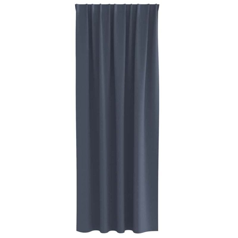 Rideaux 2 pcs Anthracite 260 x 140 cm Polyester 