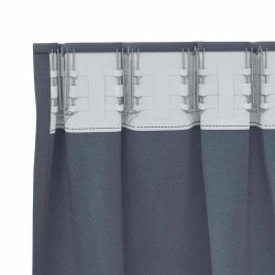 Rideaux 2 pcs Anthracite 260 x 140 cm Polyester 