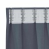 Rideaux 2 pcs Anthracite 260 x 140 cm Polyester 