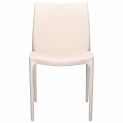 Chaises de jardin lot de 2 crème 50x46x80 cm polypropylène 