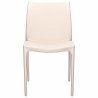 Chaises de jardin lot de 2 crème 50x46x80 cm polypropylène 