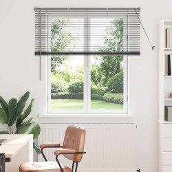 Store de Fenêtre Gris foncé 80 x 130 cm Aluminium 