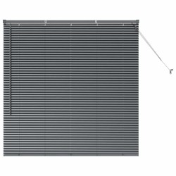 Store de Fenêtre Gris foncé 80 x 130 cm Aluminium 