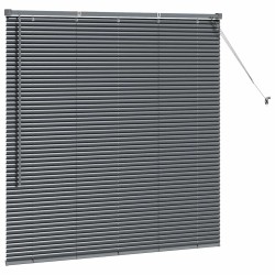 Store de Fenêtre Gris foncé 80 x 130 cm Aluminium 