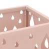 Porte-parapluie Rose Métal Moyen Détails Décoratifs 