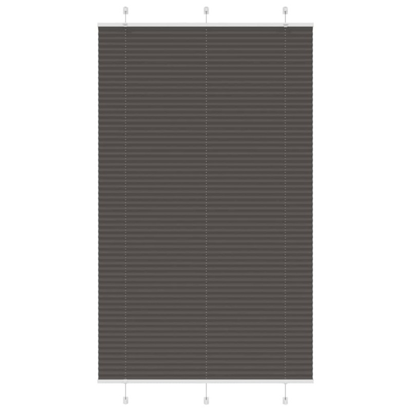 Store plissé noir 120x200 cm largeur du tissu 119,4cm polyester 