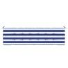 Coussin de banc d'extérieur rayé bleu & blanc 180x50x4 cm Tissu Oxford 