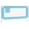 Barrière de sécurité de lit d'enfant Bleu 150x25 cm Tissu 