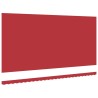 Tissu de remplacement d'auvent pour cadre 6x3.5 m Rouge 