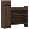 Armoire à chaussures chêne marron bois d’ingénierie 