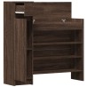 Armoire à chaussures chêne marron bois d’ingénierie 