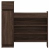 Armoire à chaussures chêne marron bois d’ingénierie 