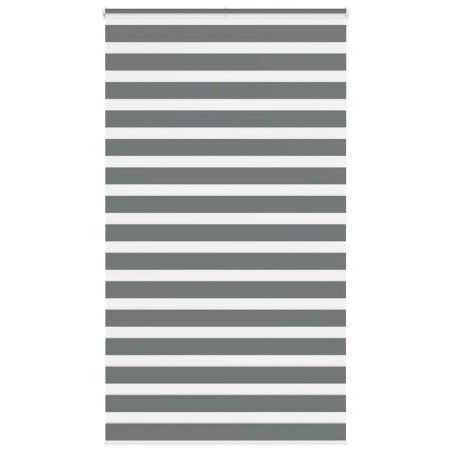 Store zèbre gris foncé largeur du tissu 120,9 cm polyester 